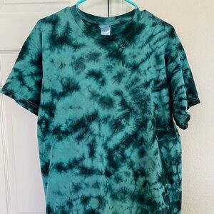 Vintage Tee Teal/Black Acid Wash